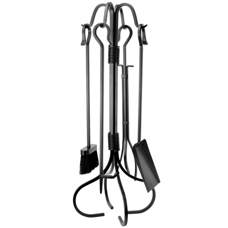 Symple Stuff Nevis 5 Piece Steel Fireplace Tool Set Wayfair.co.uk
